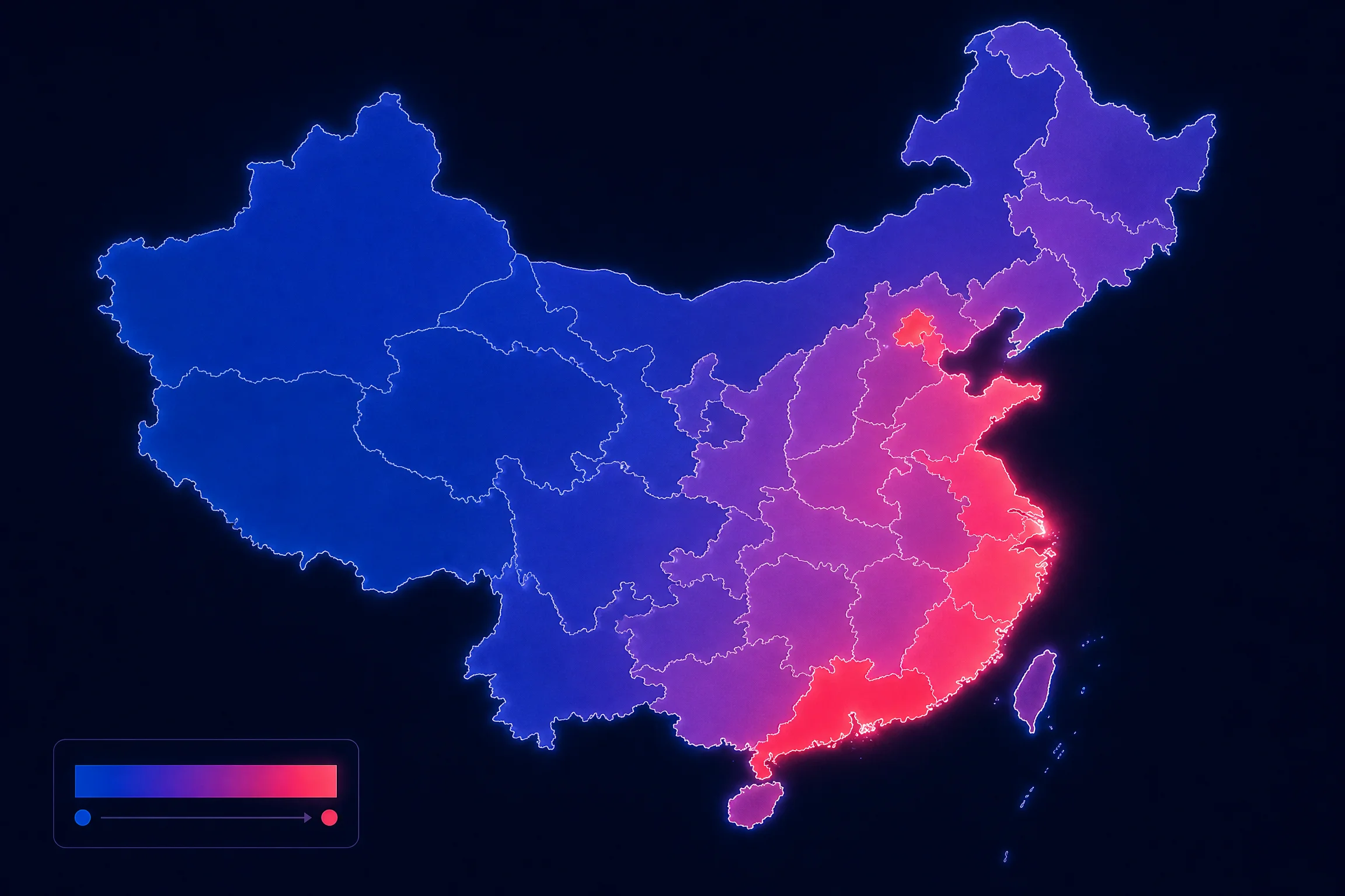 吃瓜黑料中国地域关注度热力分布图
